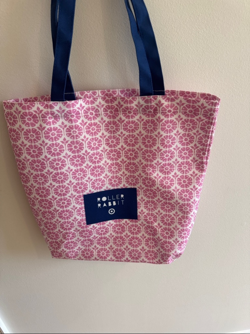 NOT FAKE!! Limited edition!! Dallas pop-up only!!Roller Rabbit Pink tote!
